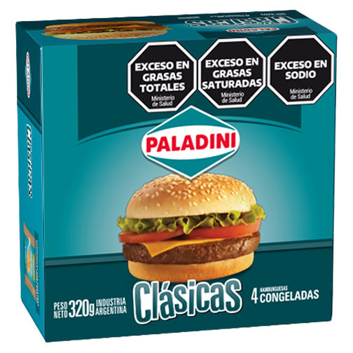 PALADINI HAMBURGUESAS CLASICAS CAJA 320gr