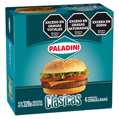 PALADINI HAMBURGUESAS CLASICAS CAJA 320gr