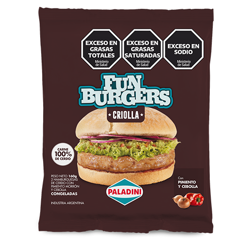 PALADINI FUNBURGER CRIOLLA 160gr