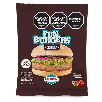 PALADINI FUNBURGER CRIOLLA 160gr
