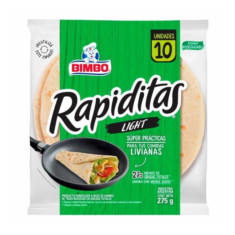 BIMBO RAPIDITAS LIGHT 275gr