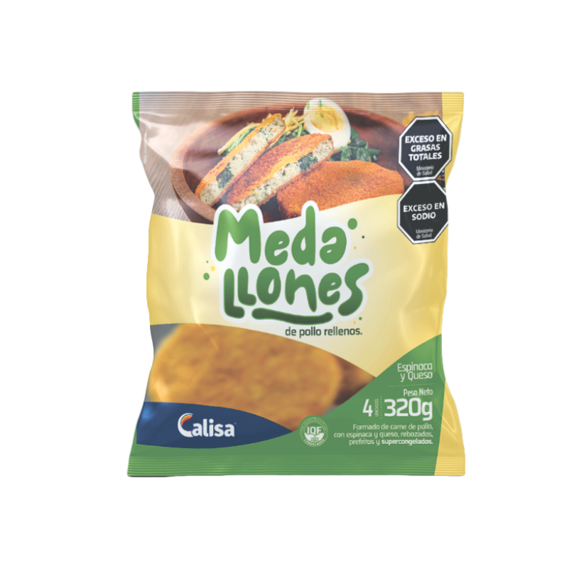 CALISA MEDALLON POLLO ESPINACA QUESO 320gr