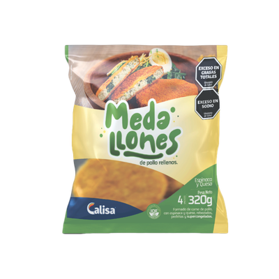 CALISA MEDALLON POLLO ESPINACA QUESO 320gr
