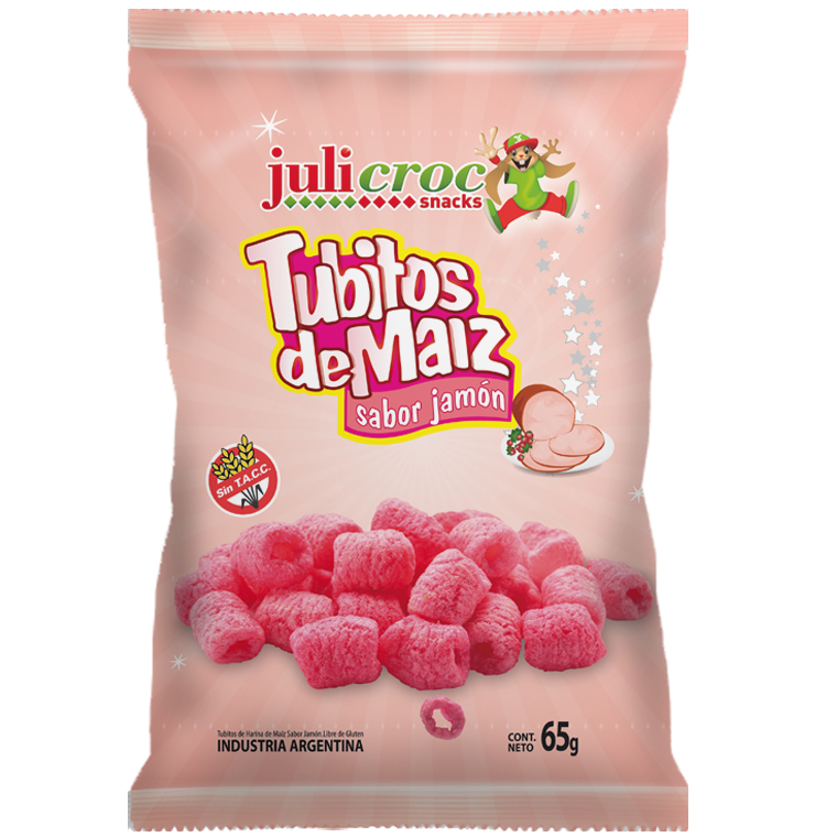 JULICROC TUBITOS DE MAIZ JAMON 65gr