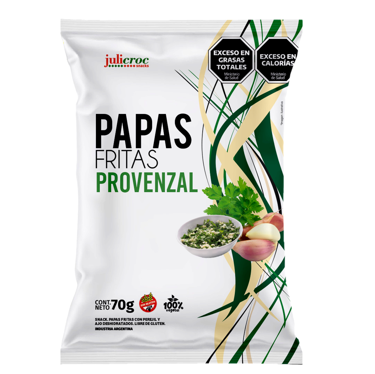 JULICROC PAPAS FRITAS PROVENZAL 70gr