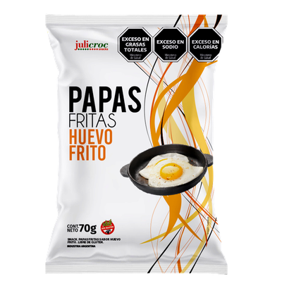 JULICROC PAPAS FRITAS HUEVO 70gr