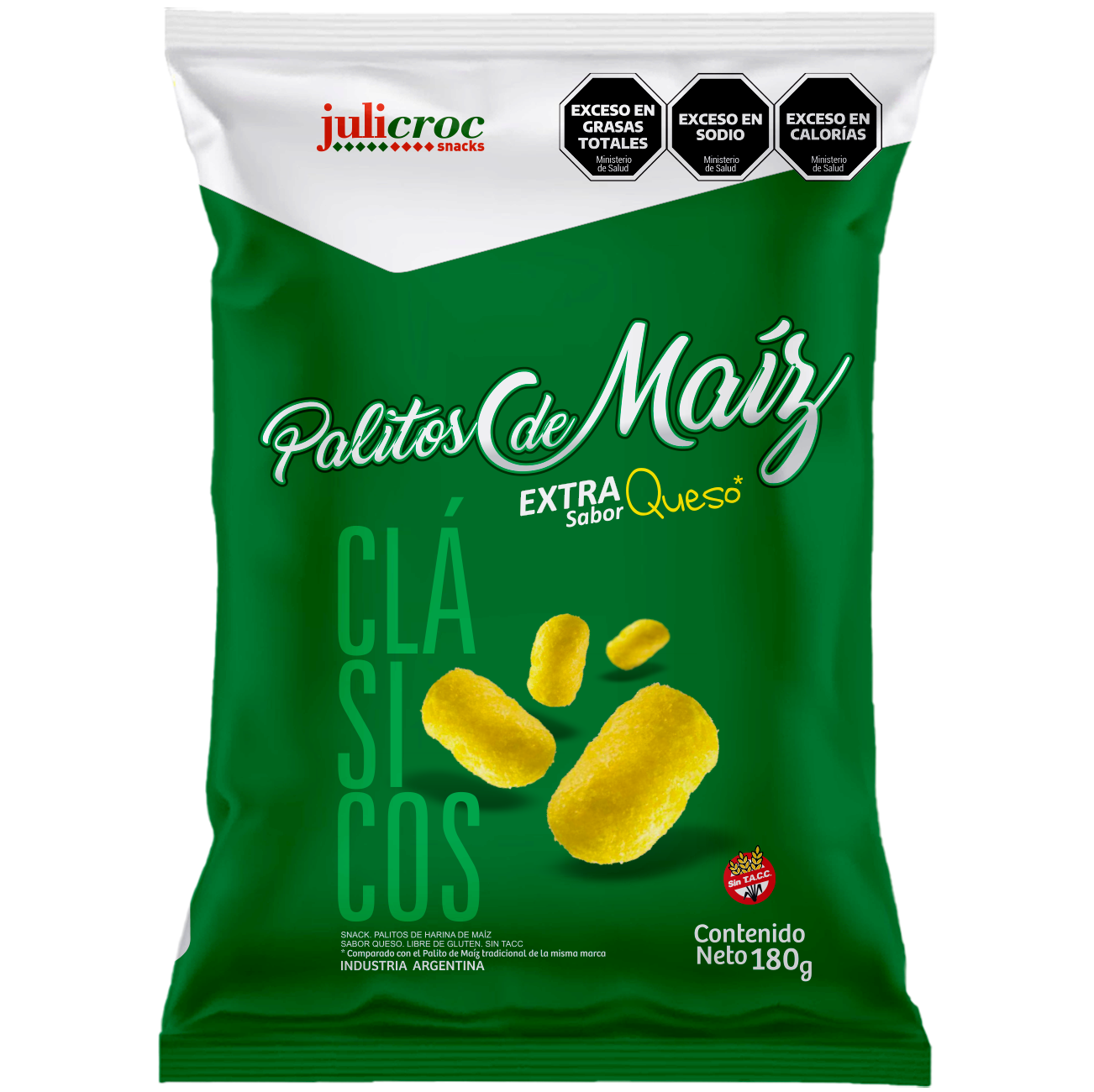 JULICROC PALITOS DE MAIZ EXTRA QUESO 180gr