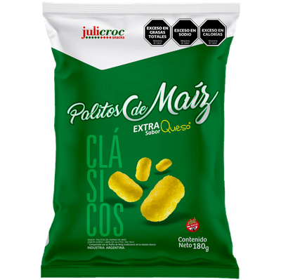 JULICROC PALITOS DE MAIZ EXTRA QUESO 180gr