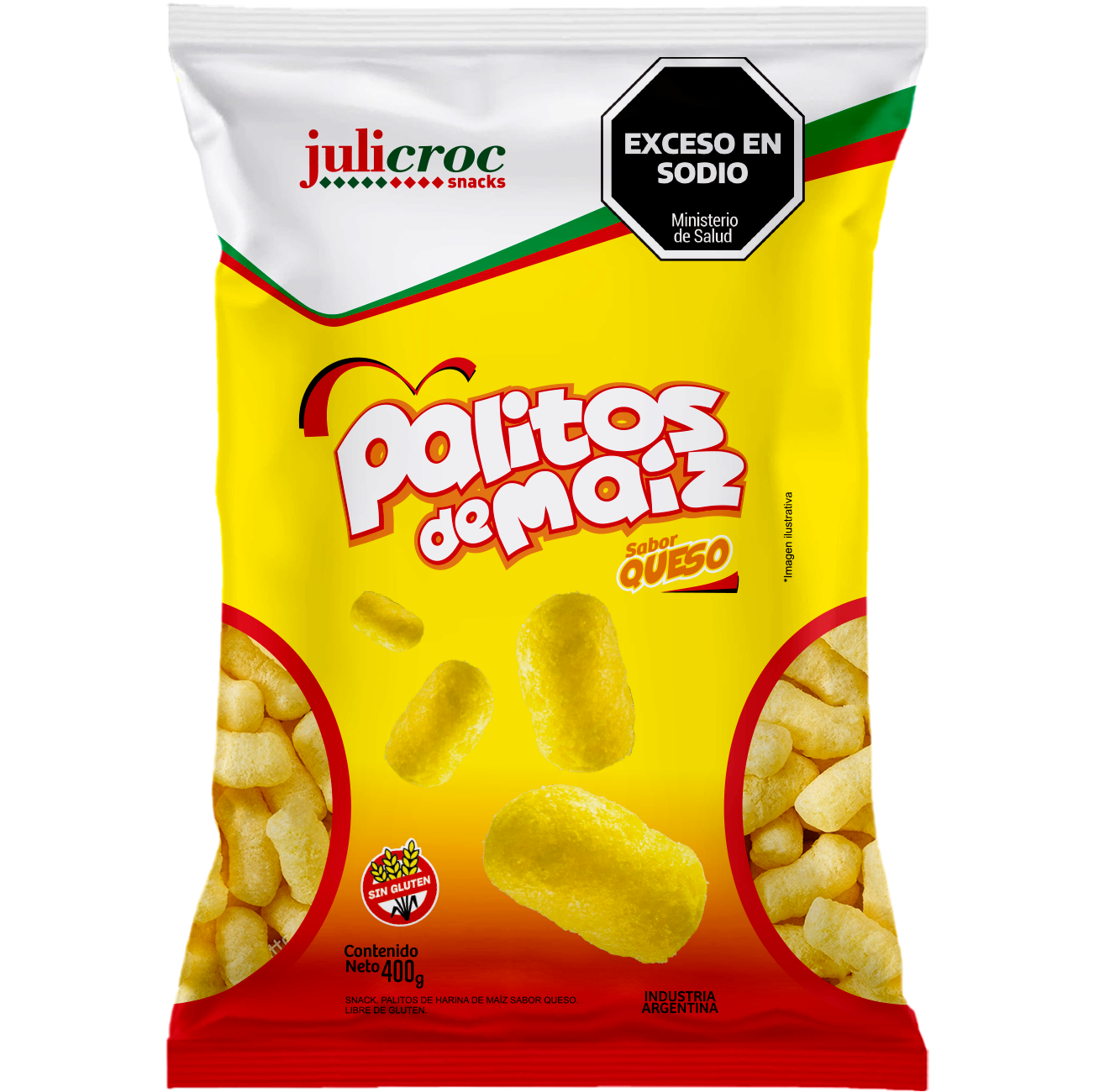 JULICROC PALITOS DE MAIZ QUESO 400gr