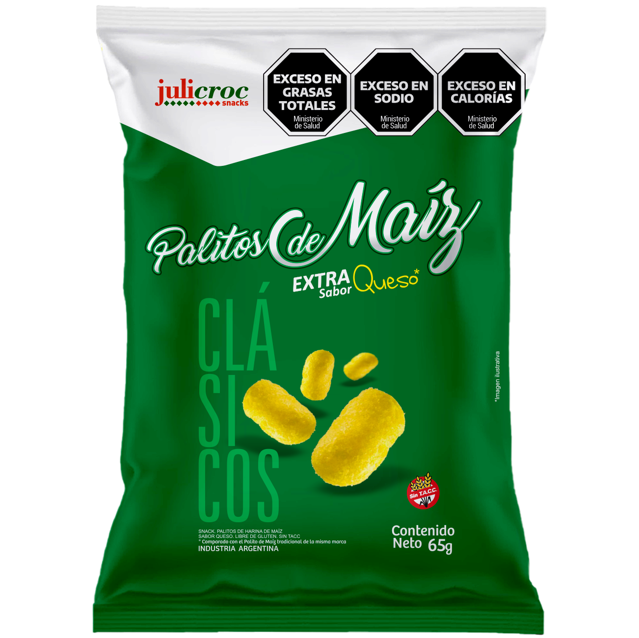 JULICROC PALITOS DE MAIZ EXTRA QUESO 65gr