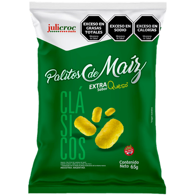 JULICROC PALITOS DE MAIZ EXTRA QUESO 65gr
