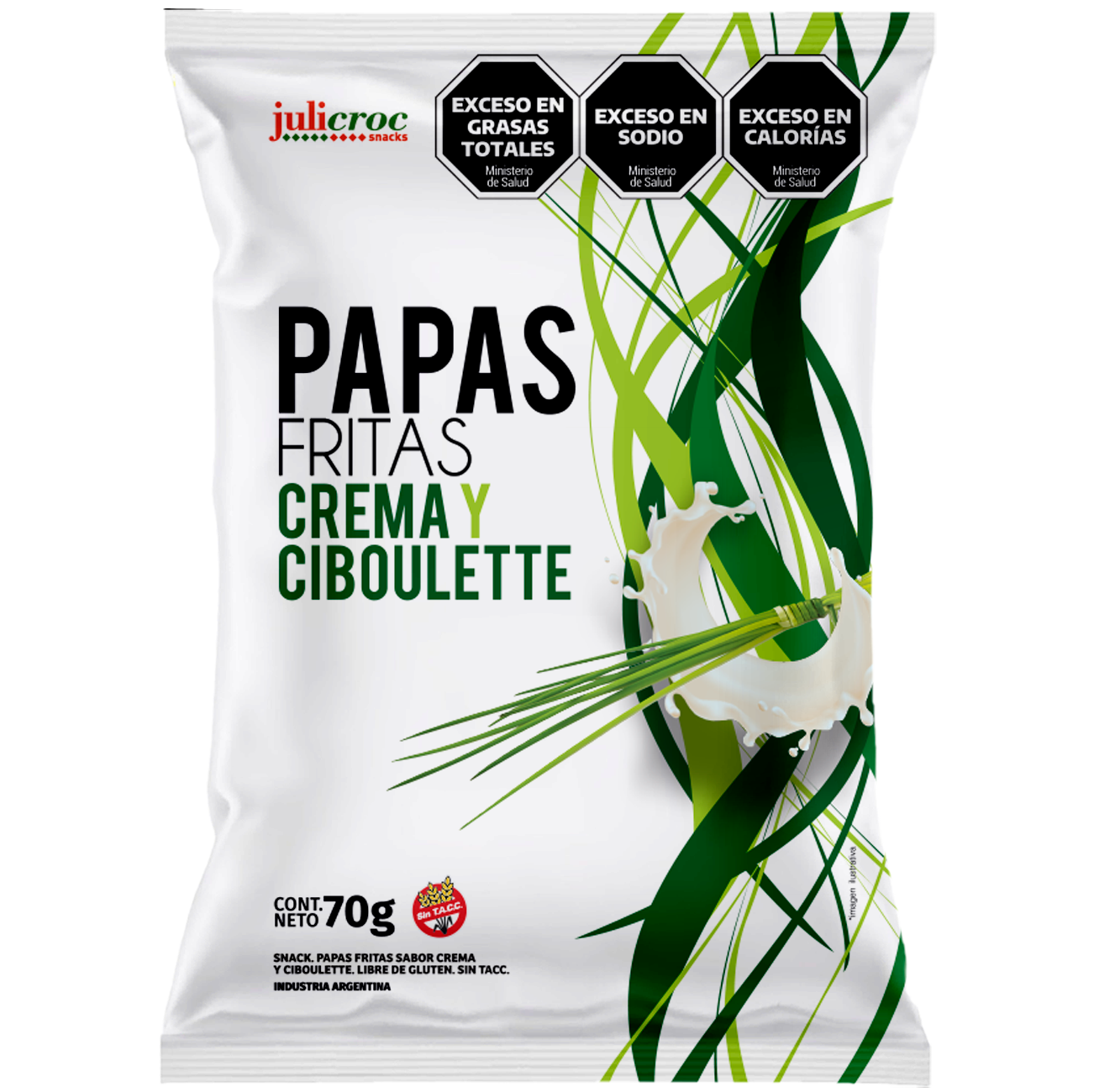 JULICROC PAPAS FRITAS CREMA CIB 70gr