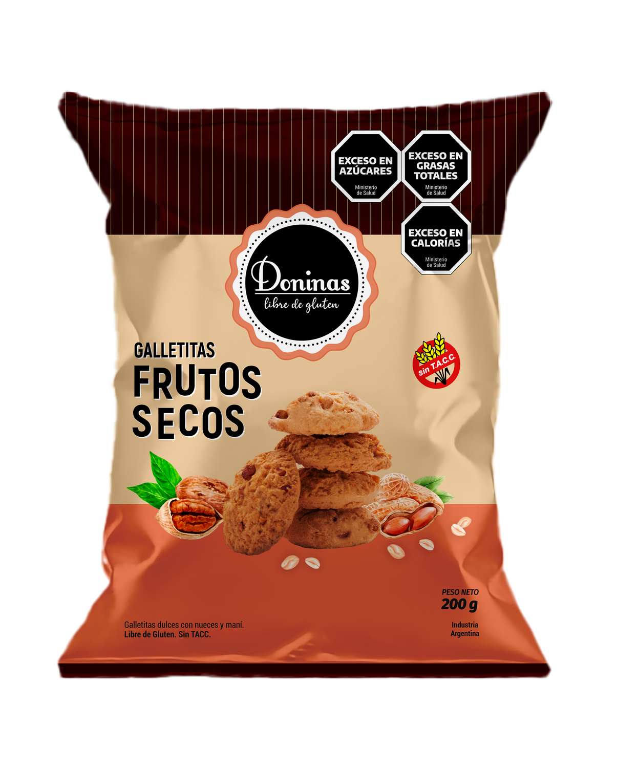 DONINAS GALLETITAS DULCES C/ NUECES 200gr