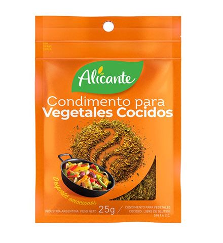 ALICANTE CONDIMENTO P/ VEGETALES 25G