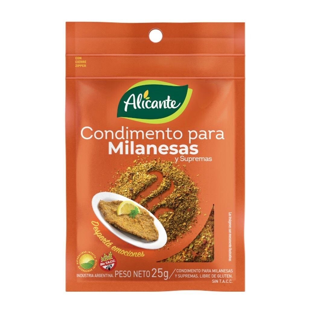 ALICANTE COND P/MILANESA 25G