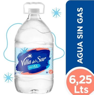 AGUA VILLA DEL SUR BIDON S/G 6,250LT