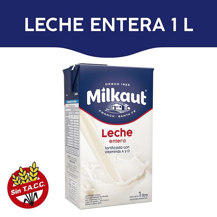 MILKAUT LECHE UAT ENTERA 1lt