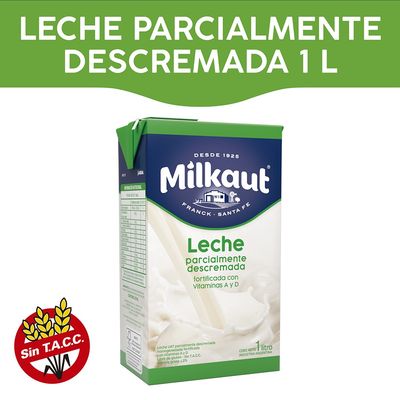 MILKAUT LECHE UAT PARC.DESCR. 1lt
