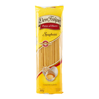 FIDEOS DON FELIPE SPAGUETTIS HUEVO 500GR