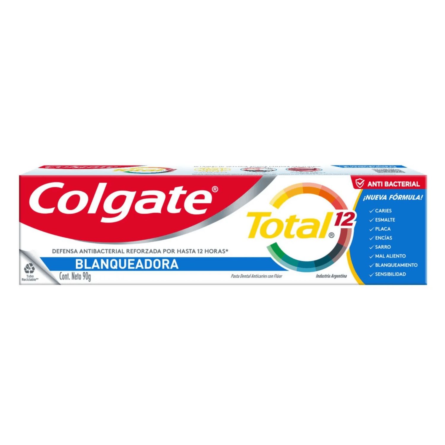 COLGATE DENTIFRICO  TOTAL BLANQUEADOR 90gr