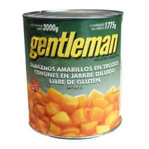 DURAZNOS TROZOS GENTLEMAN 3 KG