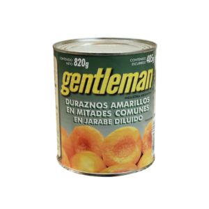 DURAZNOS MITADES GENTLEMAN 820grs