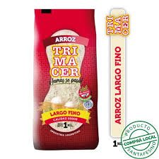 ARROZ LARGO FINO TRIMACER 1kg