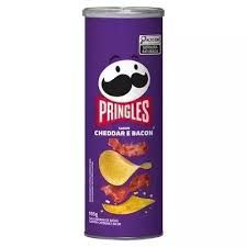 PRINGLES PAPAS FRITAS CHEDAR &amp; BACON 105gs