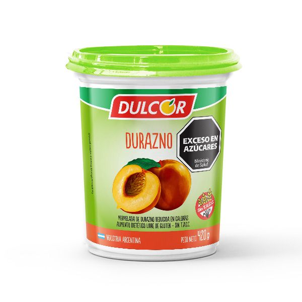 DULCOR MERMELADA DURAZNO LIGHT POTE x420gr