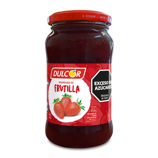 DULCOR MERMELADA FRUTILLA x454gr