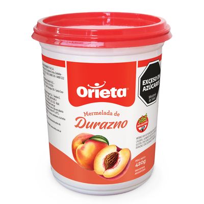 ORIETA MERMELADA DURAZNO POTE x420gr