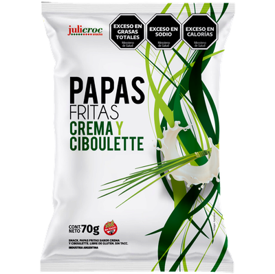 JULICROC PAPAS FRITAS CREMA CIB 70gr