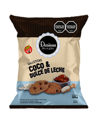 DONINAS GALLETITAS DULCES COCO Y DDL 200gr