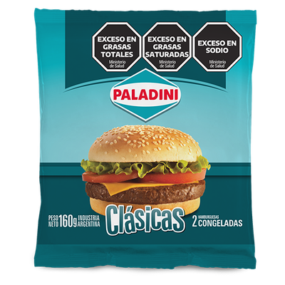 PALADINI HAMBURGUESAS CLASICAS PAQ. 160gr