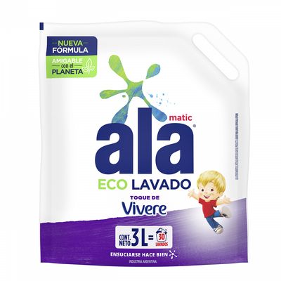 ALA LIQ P/LV ROPA BE ECOLAVADO TQ VIV D/P X3LT