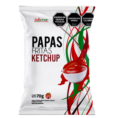 JULICROC PAPAS FRITAS KETCHUP 70gr