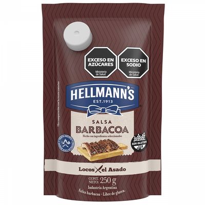 HELLMANNS SALSA BARBACOA D/P X250gr
