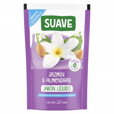 SUAVE JAB LIQ. JAZMIN Y ALMENDRAS D/P X220ML