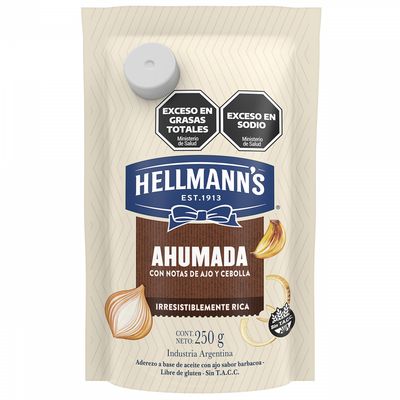 HELLMANNS ADEREZO AHUMADO D/P X250G
