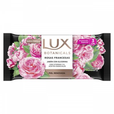LUX  JAB BOTANIC ROSAS FRANCESAS 3x120G