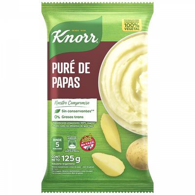 KNORR PURE DE PAPAS LISTO X125G