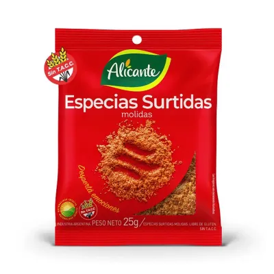 ALICANTE ESPECIAS SURTIDAS 25G.
