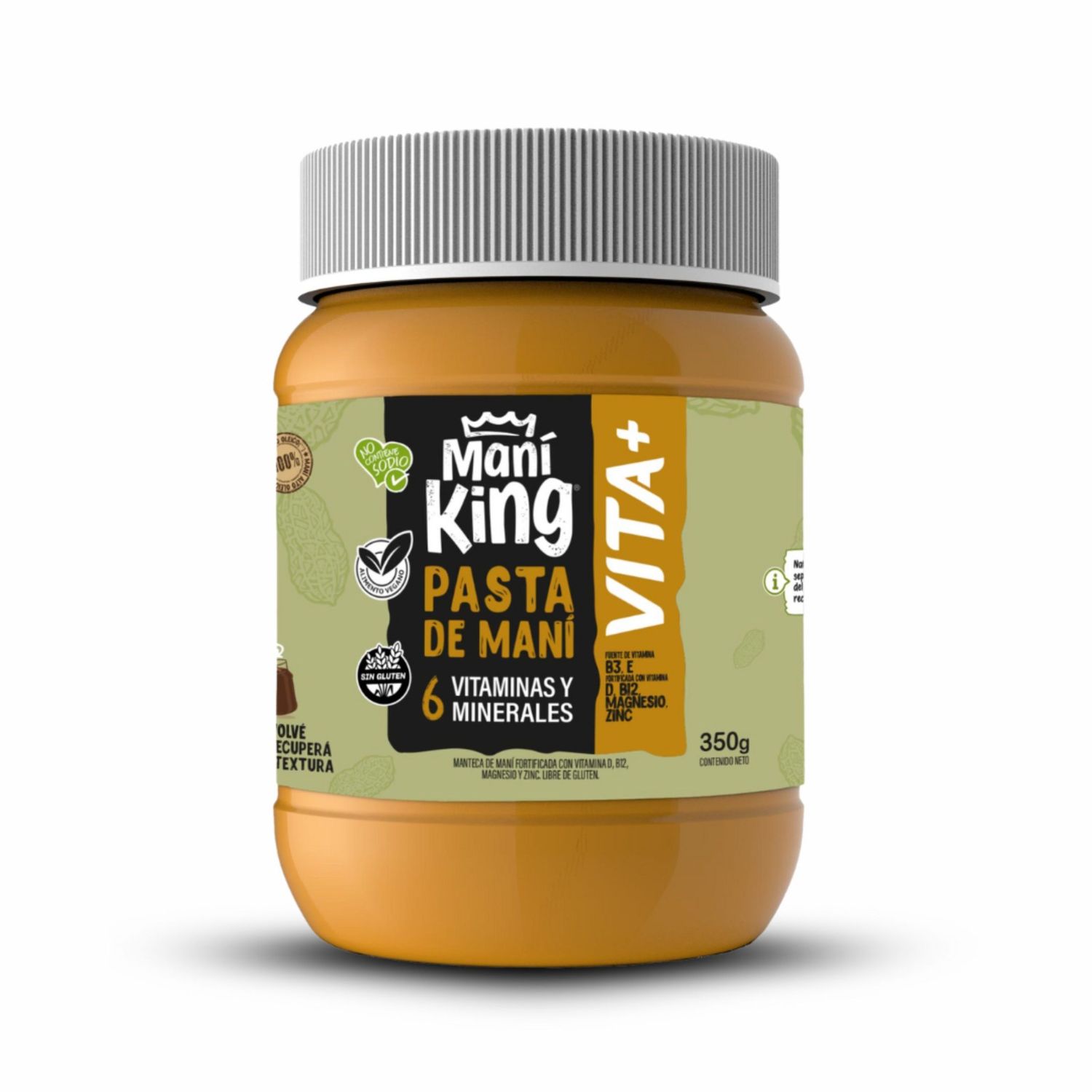 MANI KING PASTA DE MANI NAT VIT+ x350grs