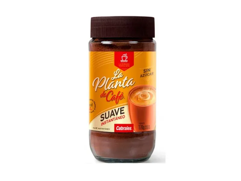 LA PLANTA CAFE SOLUBLE SUAVE FRASCO x170g