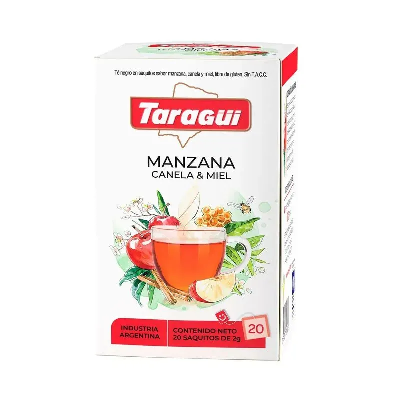 TARAGUI TE PLACER MANZ CANELA Y MIEL x20x2g