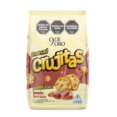 9 DE ORO CRUJITAS JAMON SERRANO x120grs