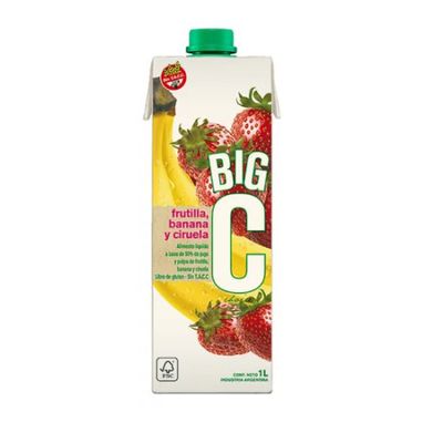 BIG CHOICE JUGO FRUTILLA BANANA CIRUELA x1000cc