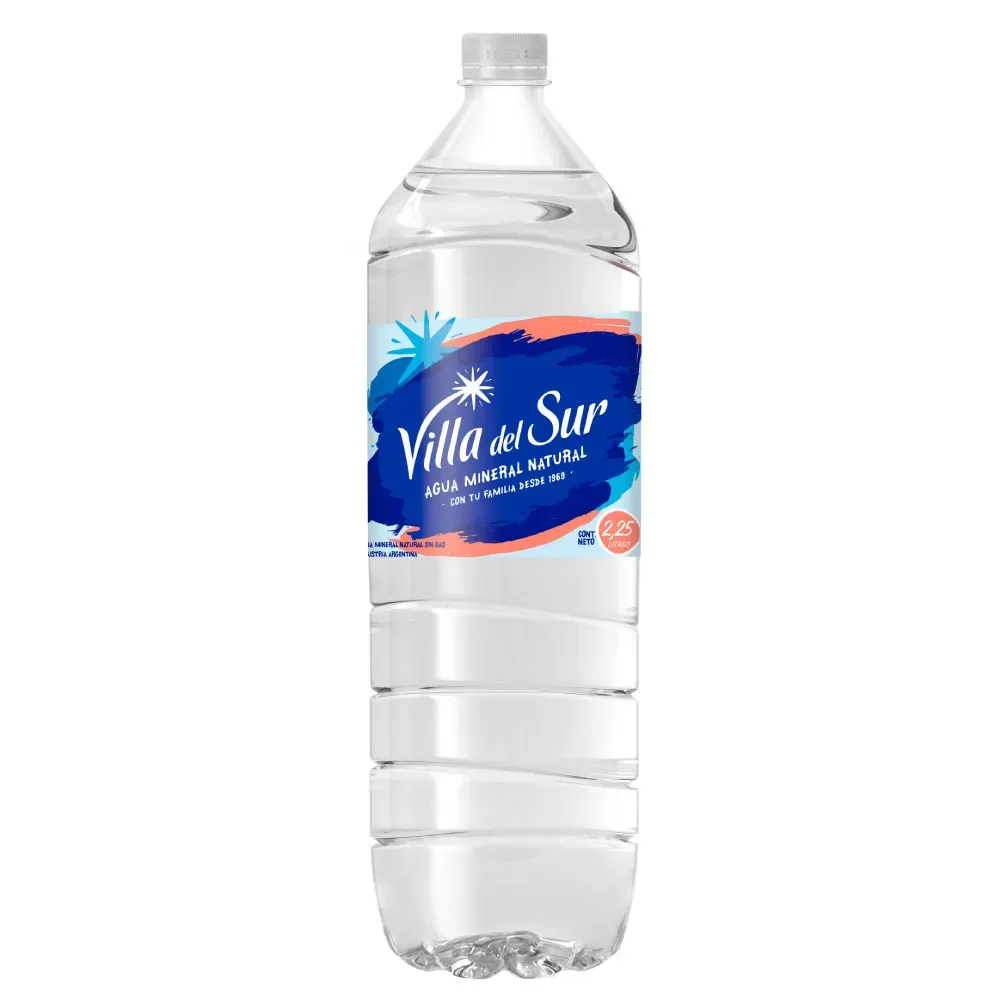 AGUA VILLA DEL SUR PET S/G x2,250lt