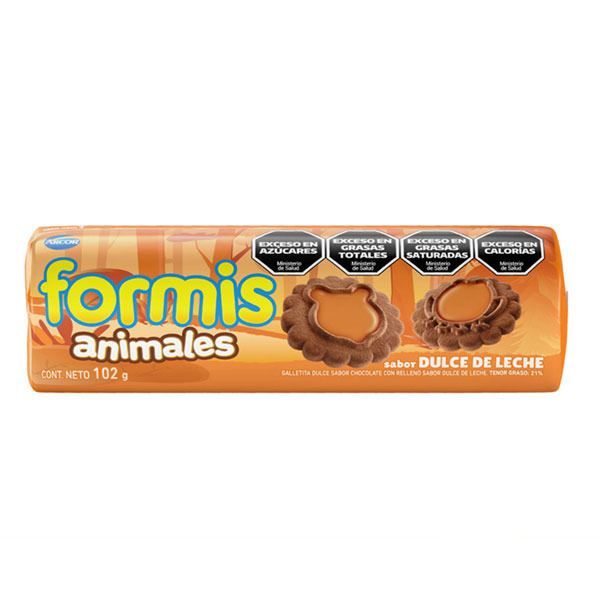 ARCOR FORMIS ANIMALES D.LECHE x102gr