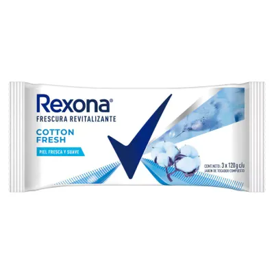 REXONA JABON COTTON FRESH X3X120G